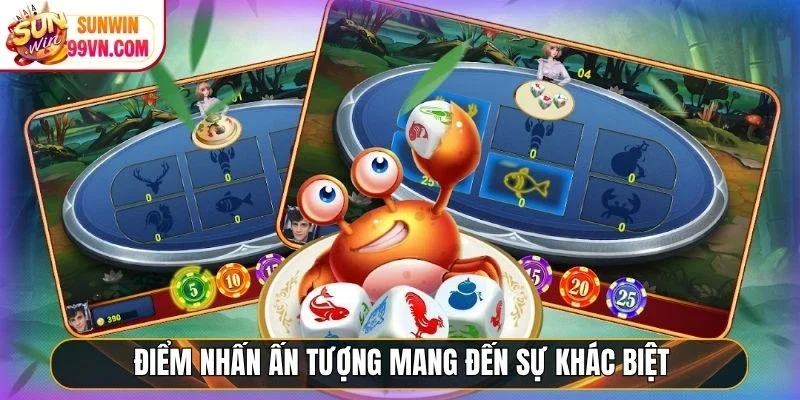 Điểm nhấn ấn tượng mang đến sự khác biệt cho trò chơi