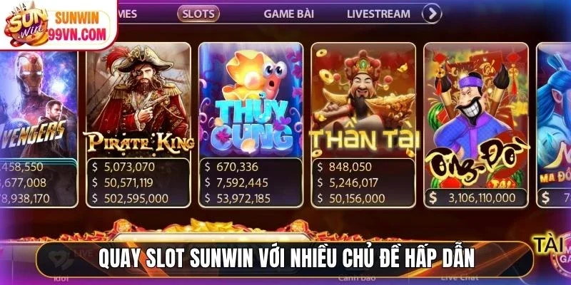 Sunwin ⭐️ Link Tải Sunwin IOS/APK Uy Tín Chính Thức 05/2026 13 Sunwin Quay slot Sunwin với nhiều chủ đề hấp dẫn